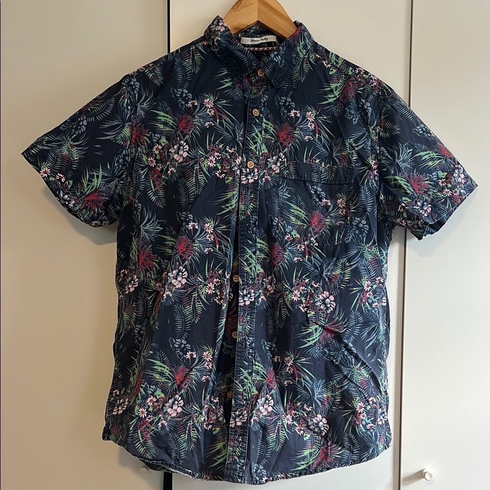 Floral Print Men's Shirt